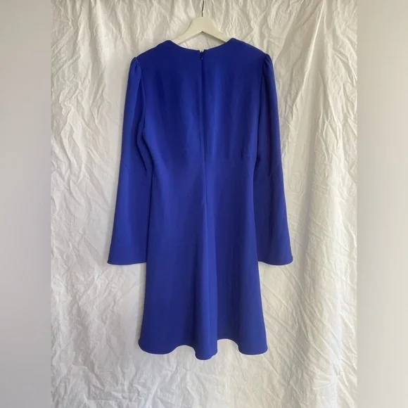 Diane von Furstenberg Tie Front Mini Crepe Dress Size 10 NEW - Picture 14 of 16